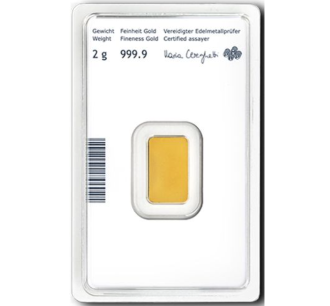 2g Goldbarren Austrian Mint