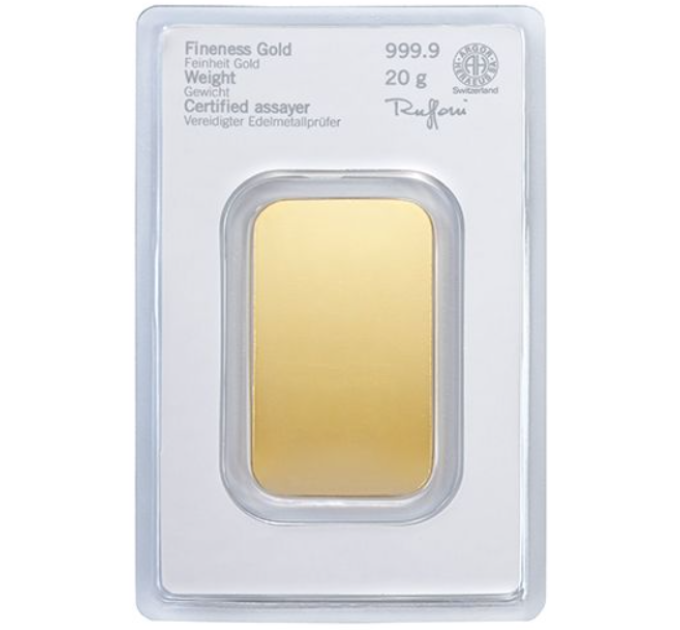 20g Goldbarren Heraeus