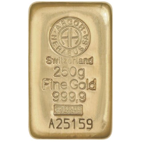 250 g Goldbarren Argor Heraeus