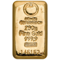 250 g Goldbarren LBMA-Hersteller