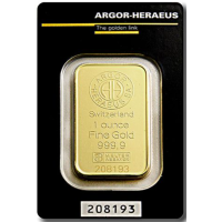31,1g Goldbarren Argor Heraeus