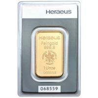 31,1g Goldbarren Heraeus