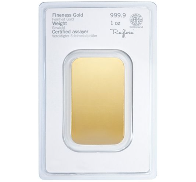 31,1g Goldbarren Heraeus