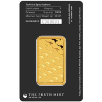 31,1g Goldbarren Perth Mint