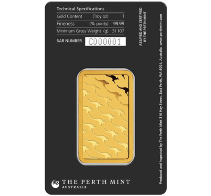 31,1g Goldbarren Perth Mint