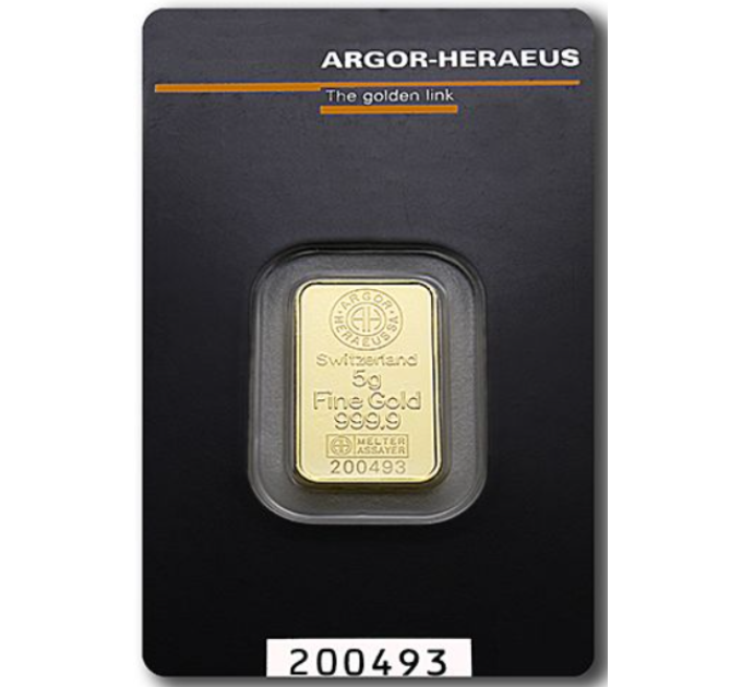 5g Goldbarren Argor Heraeus
