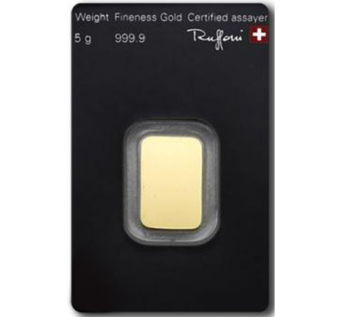 5g Goldbarren Argor Heraeus