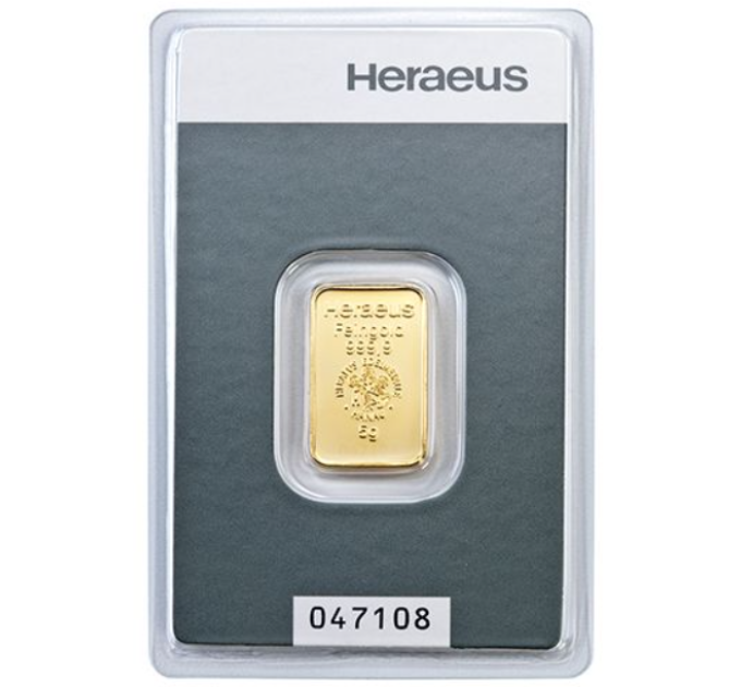5g Goldbarren Heraeus