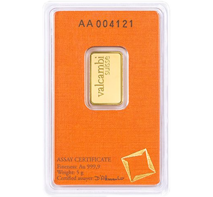 5g Goldbarren Valcambi
