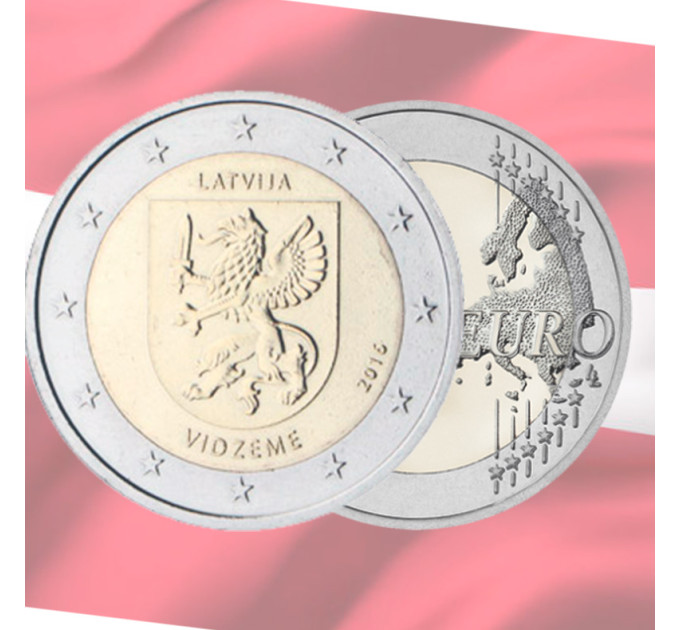 Lettland 2 Euro UNC 2016 - Vidzeme