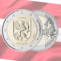 Lettland 2 Euro UNC 2017 - Lettgallen