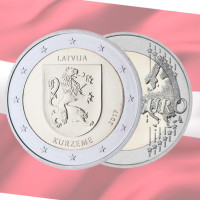 Lettland 2 euro UNC 2017 - Kurzeme
