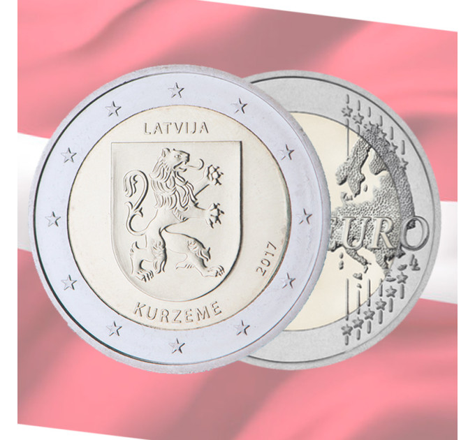 Lettland 2 euro UNC 2017 - Kurzeme