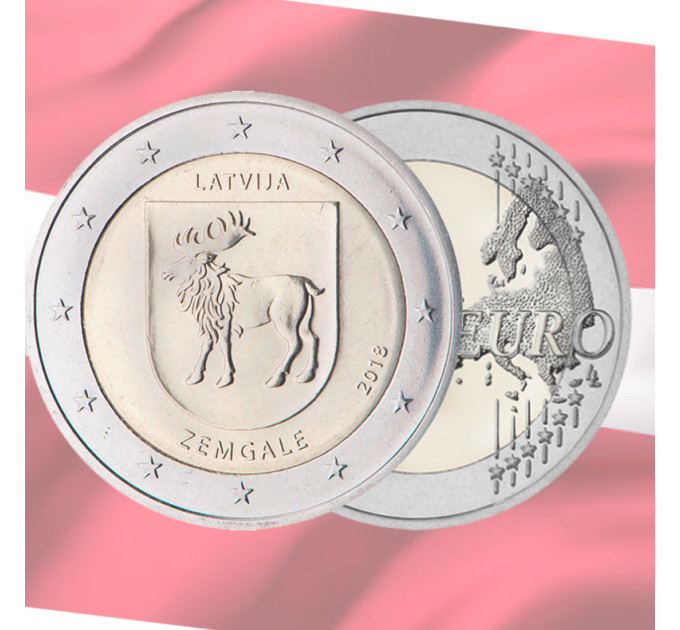 Lettland 2 euro UNC 2018 - Zemgale