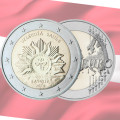 Lettland 2 euro UNC 2019 - Die aufgehende Sonne