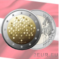 Lettland 2 Euro UNC 2022 - 100 Jahre Bank von Lettland