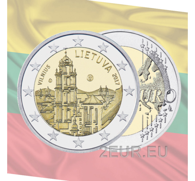 Litauen 2 Euro UNC 2017 - Vilnius