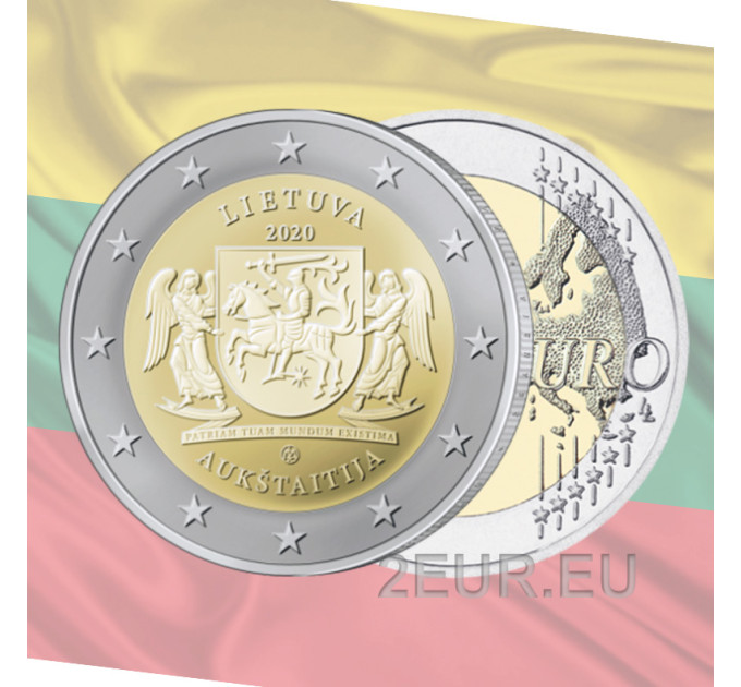 Litauen 2 Euro UNC 2020 - Aukštaitija