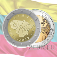 Litauen 2 Euro UNC 2022 - 100 Jahre Basketball in Litauen