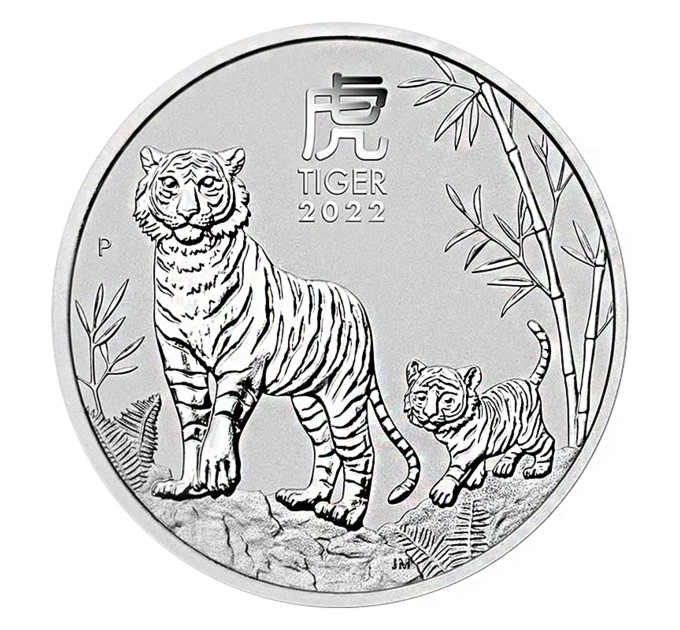 Australien 2 OZ BU 2022 – Jahr des Tigers