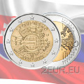 Slowakei 2 Euro UNC 2012 - 10 Jahre Euro-Bargeld