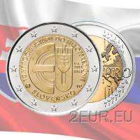 Slowakei 2 Euro UNC 2014 - 10 Jahre Mitgliedschaft der Slowakei in der Europäischen Union
