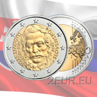Slowakei 2 Euro UNC 2015 - 200 Jahre seit der Geburt von Ľudovít Štúr