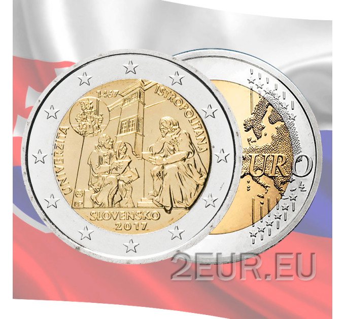 Slowakei 2 Euro UNC 2017 - Universitas Istropolitana