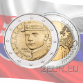 Slowakei 2 Euro UNC 2019 - 100. Todestag von Milan Rastislav Stefanik