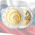 Slowenien 2 Euro UNC 2013 - 800. Jahrestag des ersten Besuchs der Höhlen von Postojna