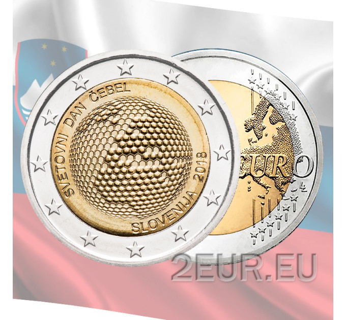 Slowenien 2 Euro UNC 2018 - Weltbienentag