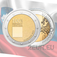 Slowenien 2 Euro UNC 2019 - 100. Jahrestag der Gründung der Universität Ljubljana