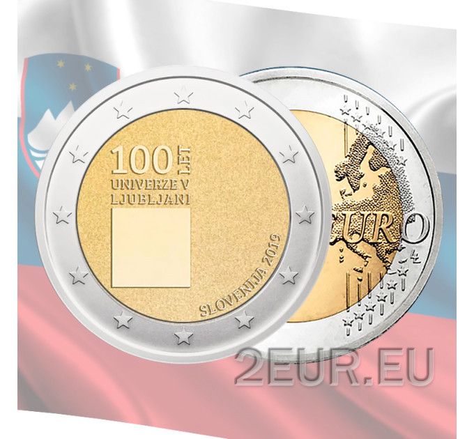 Slowenien 2 Euro UNC 2019 - 100. Jahrestag der Gründung der Universität Ljubljana