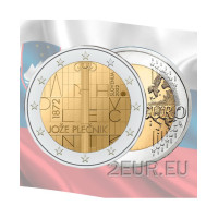 Slowenien 2 Euro UNC 2022 - 150 Jahre seit der Geburt des Architekten Jože Plečnik