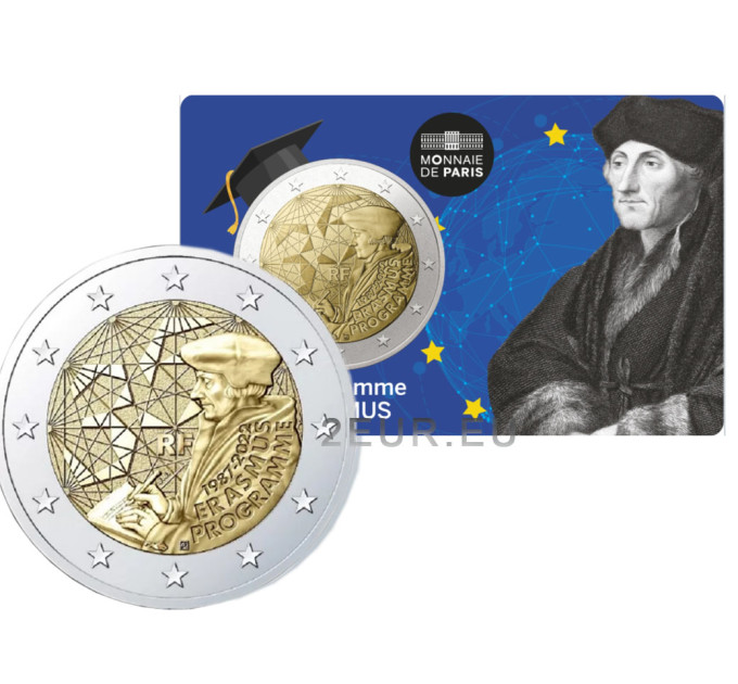 Frankreich 2 Euro BU 2022 - 35 Jahre Erasmus-Programm