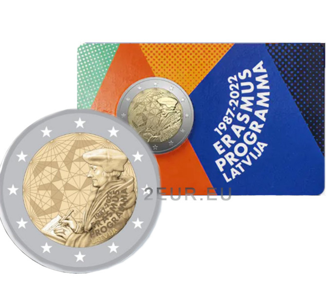 Lettland 2 euro BU 2022 - 35 Jahre Erasmus  