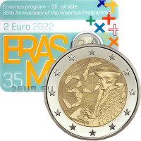 Slowakei 2 Euro BU 2022 - 35 Jahre Erasmus  
