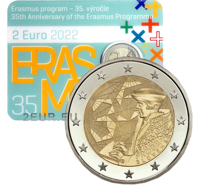 Slowakei 2 Euro BU 2022 - 35 Jahre Erasmus  