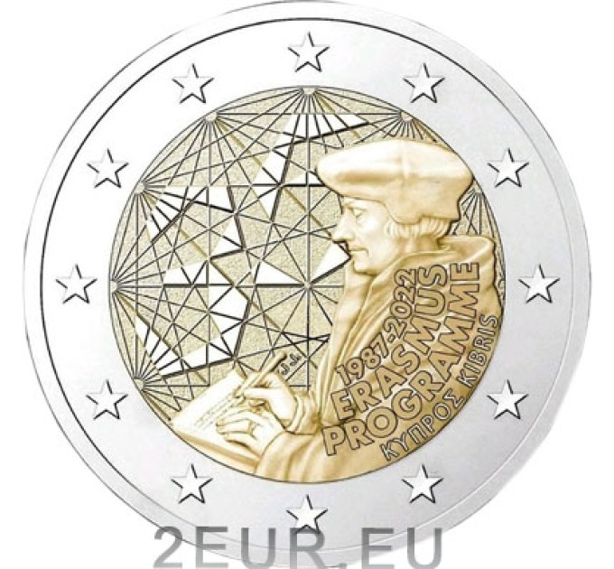 Zypern 2 euro UNC 2022 - 35 Jahre Erasmus