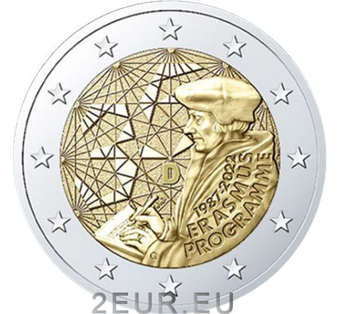Deutschland 2 euro UNC 2022 - 35 Jahre Erasmus  - F - Stuttgart
