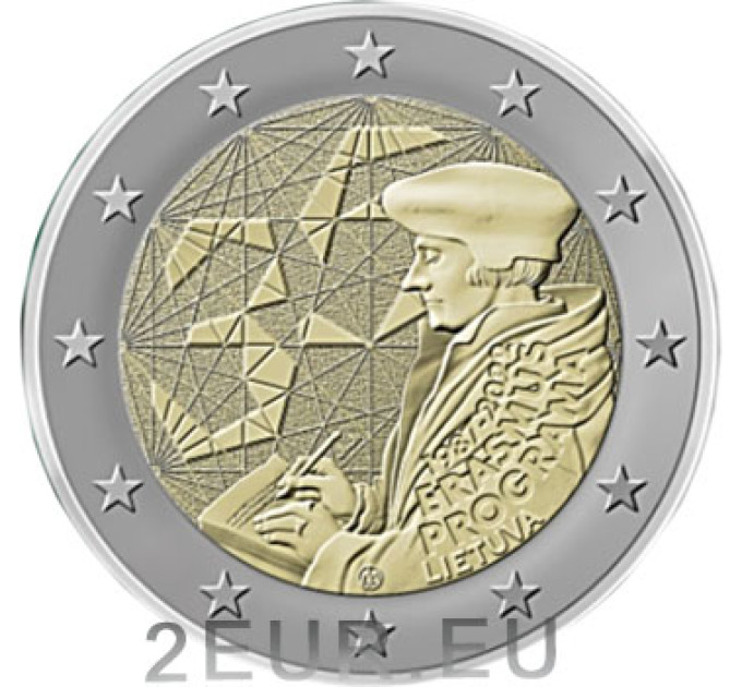 Litauen 2 Euro UNC 2022 - 35 Jahre Erasmus