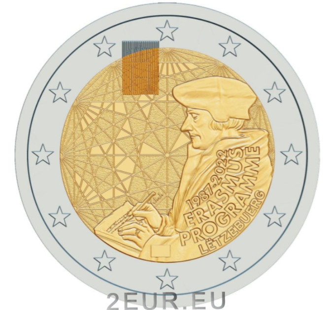 Luxemburg 2 Euro UNC 2022 - 35 Jahre Erasmus