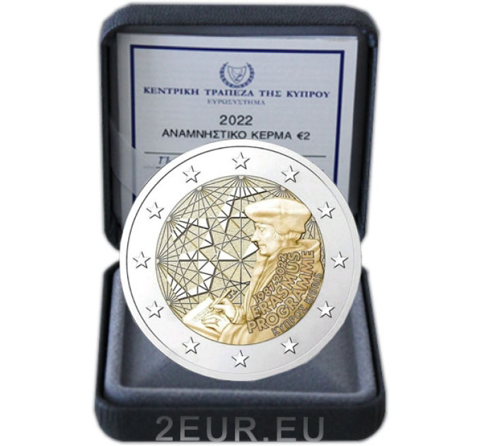 Zypern 2 euro proof 2022 - 35 Jahre Erasmus-Programm
