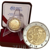 Slowakei 2 Euro proof 2022 - 35 Jahre Erasmus 