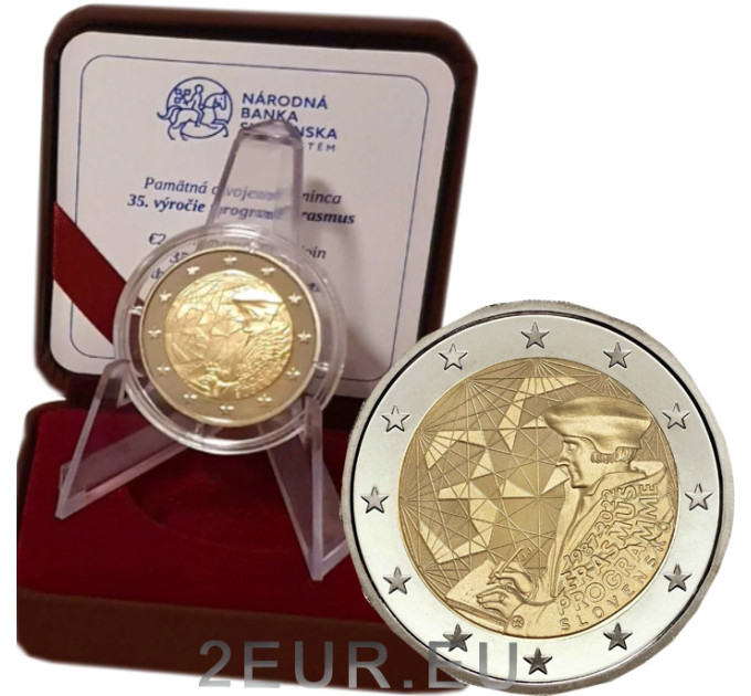 Slowakei 2 Euro proof 2022 - 35 Jahre Erasmus 