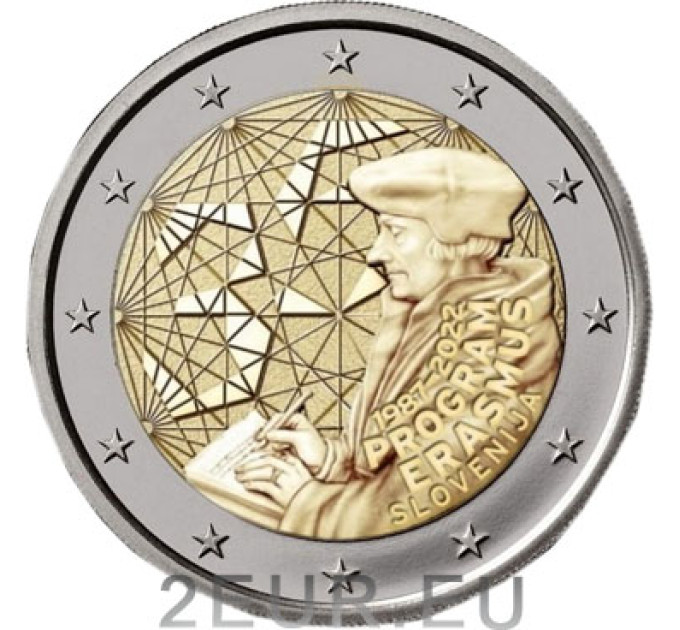 Slowenien 2 Euro UNC 2022 - 35 Jahre Erasmus