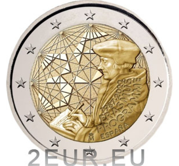 Spanien 2 Euro UNC 2022 - 35 Jahre Erasmus