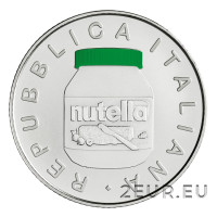 Italien 5 Euro Silber BU 2021 - Nutella Grün