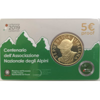 Italien 5 euro silber BU 2019 - Hundertjahrfeier des Nationalen Alpenvereins