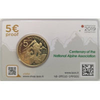 Italien 5 euro silber BU 2019 - Hundertjahrfeier des Nationalen Alpenvereins